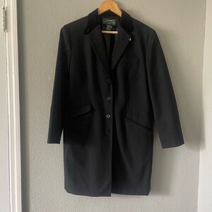 Ralph Lauren Black Lon Wool Blazer